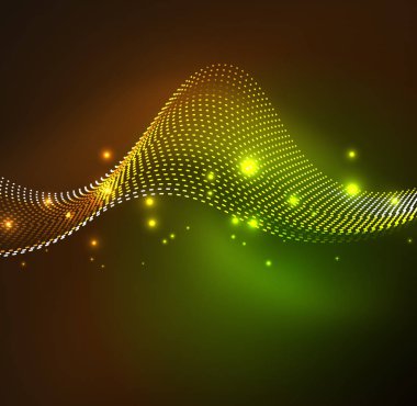 Vektör dalga parçacıklar arka plan