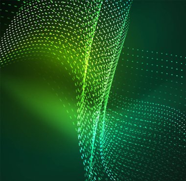 Vektör dalga parçacıklar arka plan