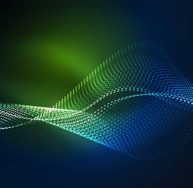 Vektör dalga parçacıklar arka plan