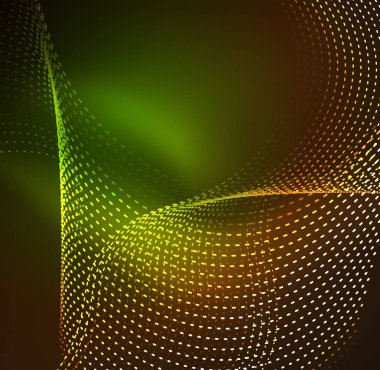 Vektör dalga parçacıklar arka plan