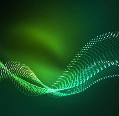 Vektör dalga parçacıklar arka plan