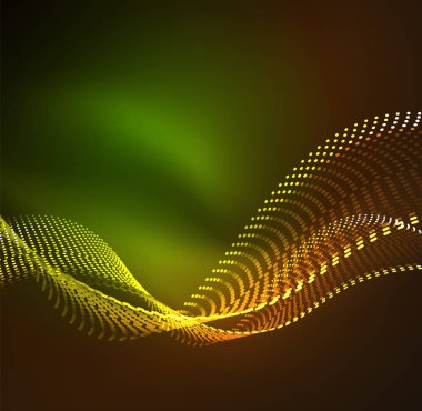 Vektör dalga parçacıklar arka plan