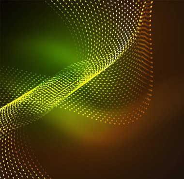 Vektör dalga parçacıklar arka plan