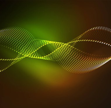 Vektör dalga parçacıklar arka plan