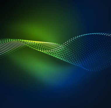 Vektör dalga parçacıklar arka plan