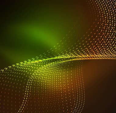 Vektör dalga parçacıklar arka plan