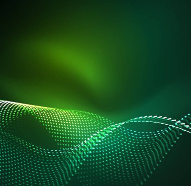 Vektör dalga parçacıklar arka plan