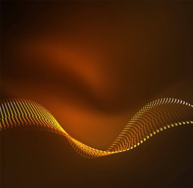 Vektör dalga parçacıklar arka plan