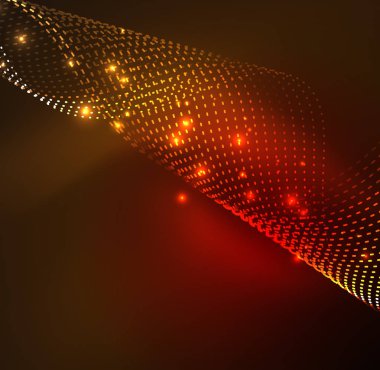 Vektör dalga parçacıklar arka plan