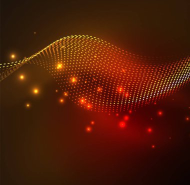 Vektör dalga parçacıklar arka plan