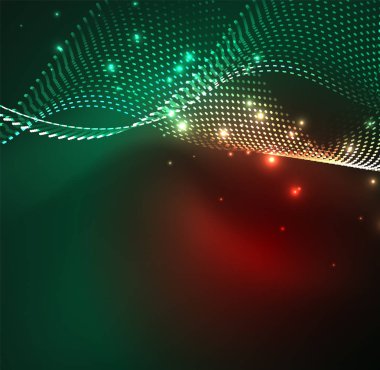 Vektör dalga parçacıklar arka plan