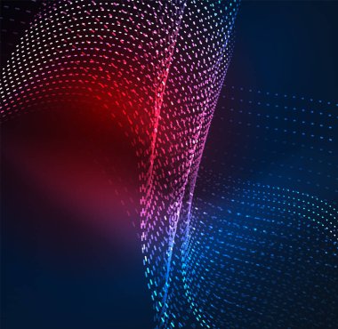 Vektör dalga parçacıklar arka plan