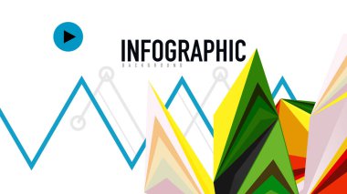 Modern üçgen sunu şablonu