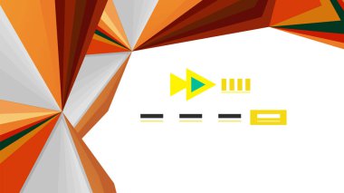 Modern üçgen sunu şablonu