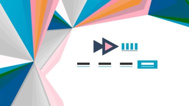 Modern üçgen sunu şablonu