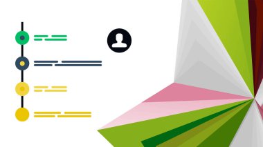 Modern üçgen sunu şablonu