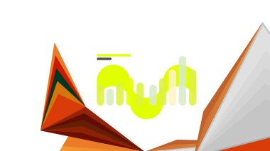 Modern üçgen sunu şablonu