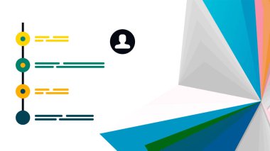 Modern üçgen sunu şablonu