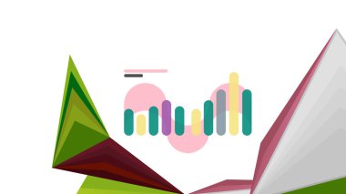 Modern üçgen sunu şablonu