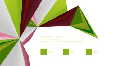 Modern üçgen sunu şablonu