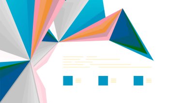 Modern üçgen sunu şablonu