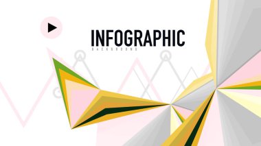 Modern üçgen sunu şablonu