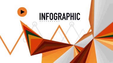 Modern üçgen sunu şablonu