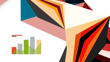 Modern üçgen sunu şablonu