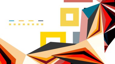 Modern üçgen sunu şablonu