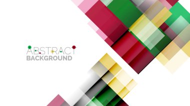 İş tanıtımı geometrik şablonu