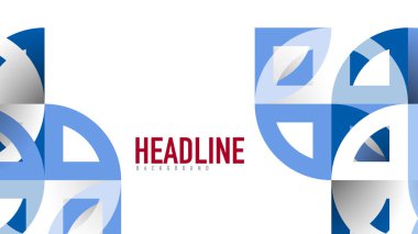 İş tanıtımı geometrik şablonu