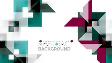 İş tanıtımı geometrik şablonu