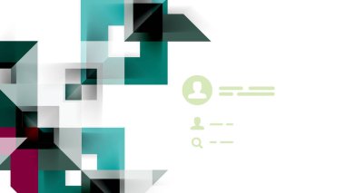 İş tanıtımı geometrik şablonu