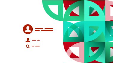 İş tanıtımı geometrik şablonu