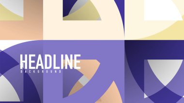 İş tanıtımı geometrik şablonu