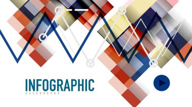 İş tanıtımı geometrik şablonu