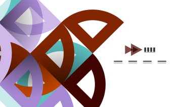 İş tanıtımı geometrik şablonu