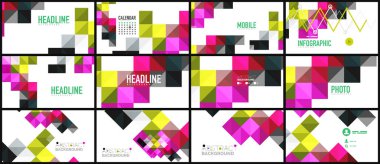 Modern geometrik sunum arka plan