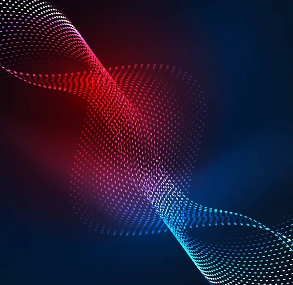 Vektör dalga parçacıklar arka plan