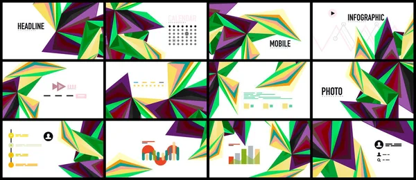 Modern üçgen sunu şablonu