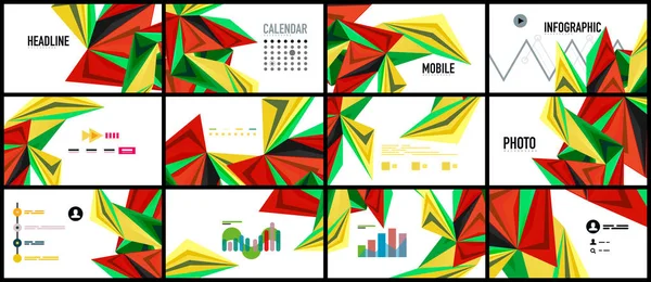 Modern üçgen sunu şablonu