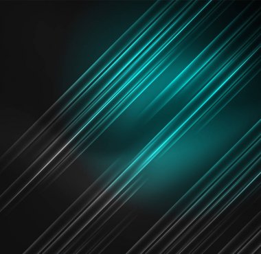 parlayan futuristik çizgiler