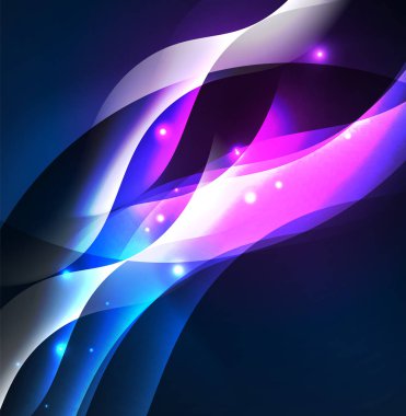 Neon ışıklı dalgalar