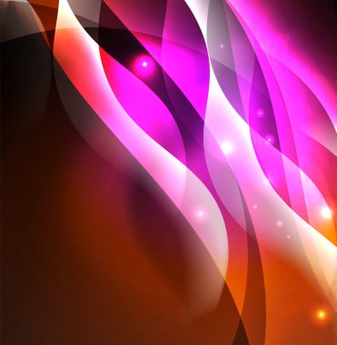 Neon ışıklı dalgalar