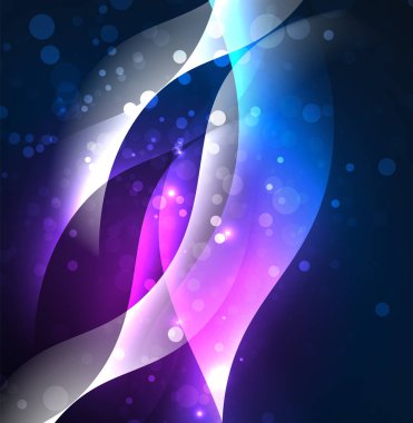 Neon ışıklı dalgalar