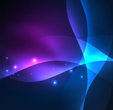 Neon ışıklı dalgalar