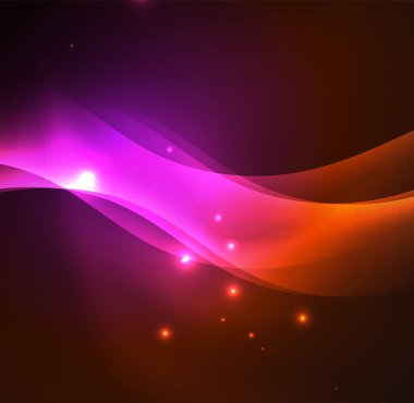 Neon ışıklı dalgalar