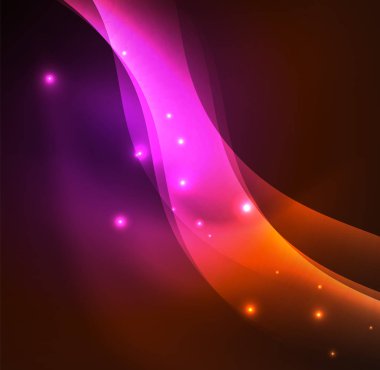 Neon ışıklı dalgalar