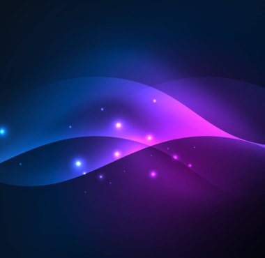 Neon ışıklı dalgalar