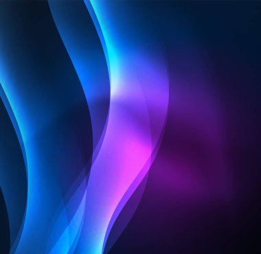 Neon ışıklı dalgalar